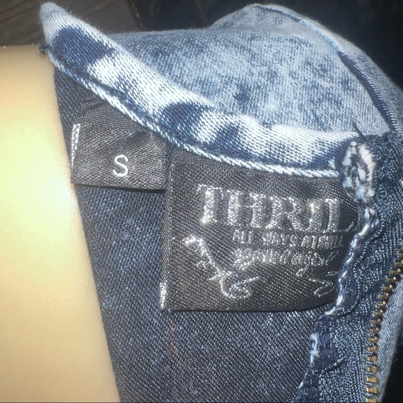 💙🦋💙 Denim Stretchy Dress Size S - Picture 8 of 10